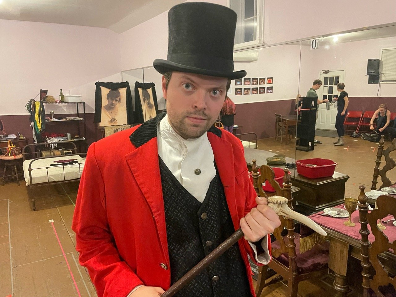 James Taylor Odom presents his upper crust snob stance as one of the D’Ysquith family members who gets bumped off in the hilarious “A Gentleman’s Guide to Love and Murder.” Odom, who starred in the national tour, plays eight characters in this Tony award-winning show.